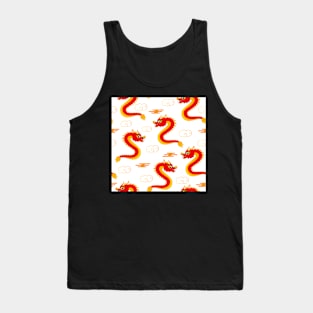 Chinese dragon and clouds Tank Top